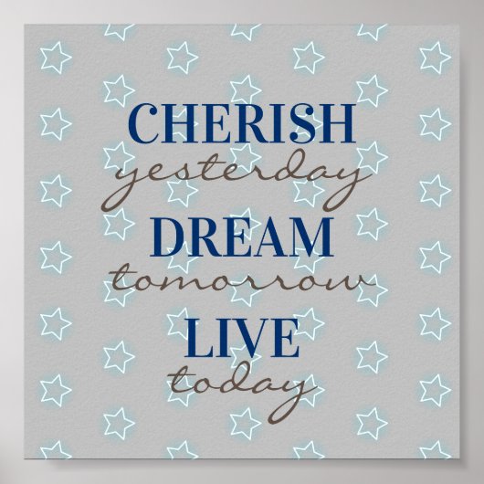 Cherish Gisteren Dream Live Vandaag Poster (Voorkant)
