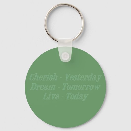 Cherish green sleutelhanger (Voorkant)