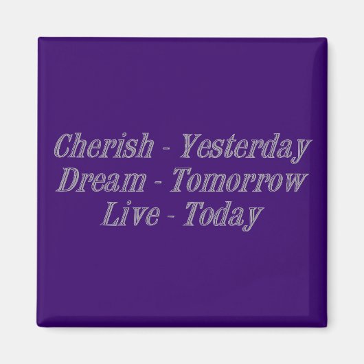 Cherish grijs magneet (Voorkant)