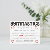 Cherish Gymnastics Briefkaart (Staand voorkant)