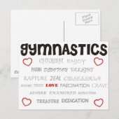 Cherish Gymnastics Briefkaart (Voorkant / Achterkant)