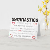 Cherish Gymnastics Kaart (Gele Bloem)