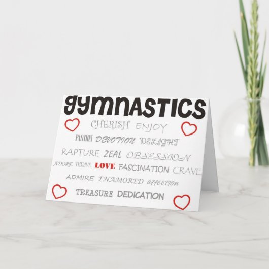 Cherish Gymnastics Kaart (Voorkant)