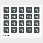 Cherish Life - Liefde & Vriendelijkheid Kunst Vierkante Sticker (Vel)