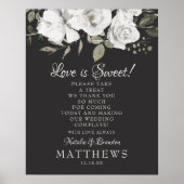  Cherish Love is Sweet Treat Wedding Sign Poster (Voorkant)