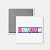 Cherish periodieke table name magnet (Voorkant / Achterkant)