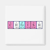 Cherish periodieke table name magnet (Voorkant)