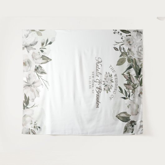  Cherish Rozen Bruiloft Fotocabine Achtergrond Wandkleed (Voorkant (horizontaal))