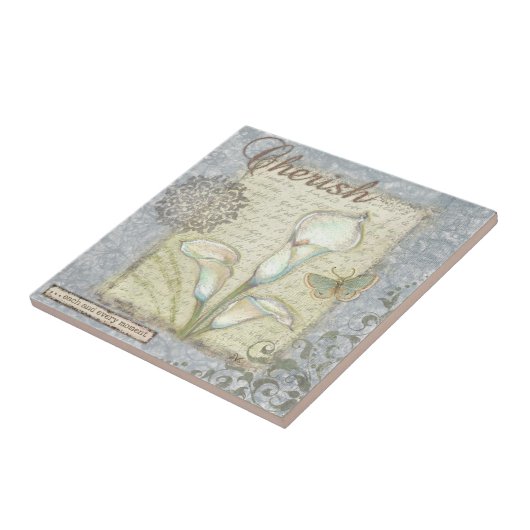 Cherish Tegeltje (Zijkant)