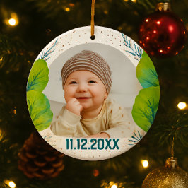 Cherish the Magic: Your Woodland First Christmas  Keramisch Ornament