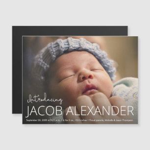 Cherish the Moment: Gepersonaliseerd Magnetische B Uitnodiging