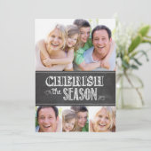 Cherish the Season Feestdagenkaart (Staand voorkant)
