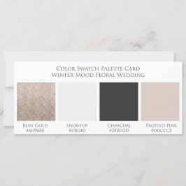 Cherish Wedding Color Swatch Palette Kaart