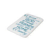 Cherish What matter Blauwgroen Badmat (Gekanteld)