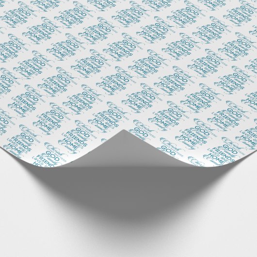 Cherish What matter Blauwgroen Cadeaupapier (Hoek)