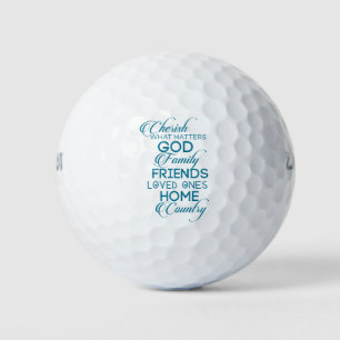 Cherish What matter Blauwgroen Golfballen