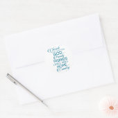 Cherish What matter Blauwgroen Ronde Sticker (Envelop)