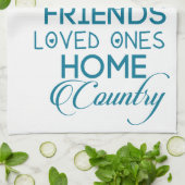 Cherish What matter Blauwgroen Theedoek (Gevouwen)