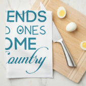 Cherish What matter Blauwgroen Theedoek (Quarter Fold)