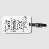 Cherish What Matters Bagagelabel (Voorkant (horizontaal))