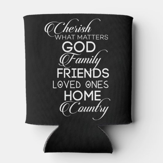 Cherish What Matters Blikjeskoeler (Achterkant)