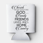 Cherish What Matters Blikjeskoeler (Achterkant)