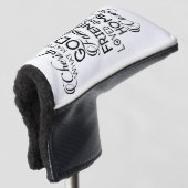 Cherish What Matters Golfheadcover (3/4 voorkant)