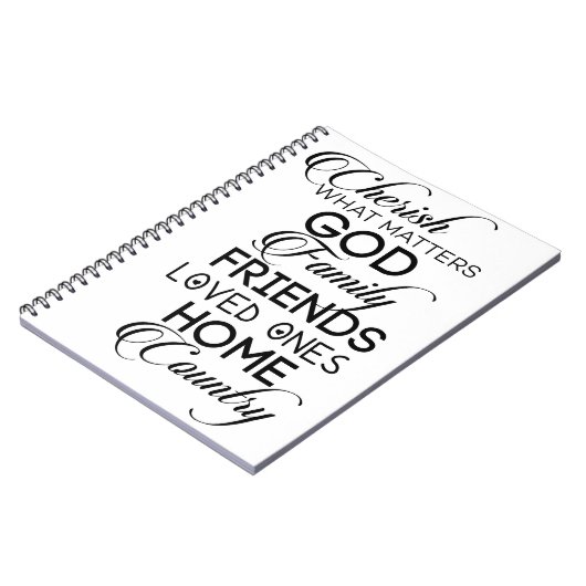 Cherish What Matters Notitieboek (Linkerzijde)