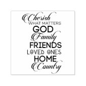 Cherish What Matters Zelfinktende Stempel (Design)