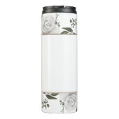  Cherish White Bloemen Moeder van de bruidegom Thermosbeker (Achterkant)