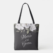  Cherish White Bloemen Moeder van de bruidegom Tote Bag (Achterkant)