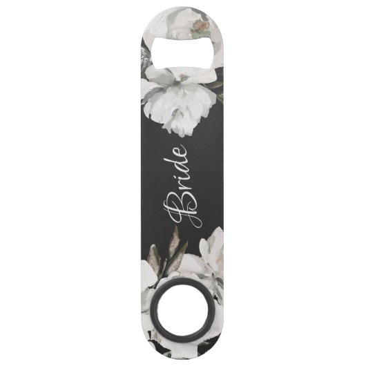  Cherish White Bloemen & Rozen Elegant Bride Speed Flessenopener (Voorkant)