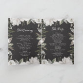 Cherish White Bloemen Trouwceremonie Programma (Binnen)