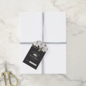 Cherish White Floral Bruids Display Douche Cadeaulabel (Met Touw)