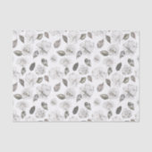  Cherish White Floral bruiloft Tissuepapier (Voorkant)