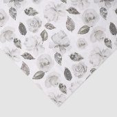  Cherish White Floral bruiloft Tissuepapier (Detail)