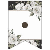 Cherish White Floral Love is Sweet Wedding Vlaggetjes (Eerste vlag)