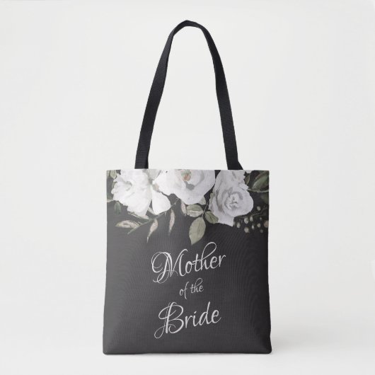  Cherish White Floral Moeder van de bruid Tote Bag (Voorkant)