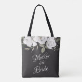  Cherish White Floral Moeder van de bruid Tote Bag (Achterkant)