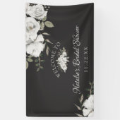  Cherish White Floral Vrijgezellenfeest Welkom Spandoek (Verticaal)