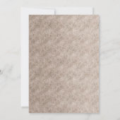  Cherish White Floral Wedding RSVP Kaart (Achterkant)