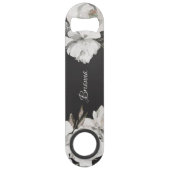 Cherish Wit Bloemen & Rozen Bruidsmeisje Speed Flessenopener (Achterkant)