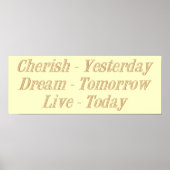 Cherish yellow poster (Voorkant)
