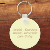 Cherish yellow sleutelhanger (Voorkant)