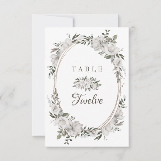 Cherish Zitten Tafel Nummers Kaart (Voorkant)