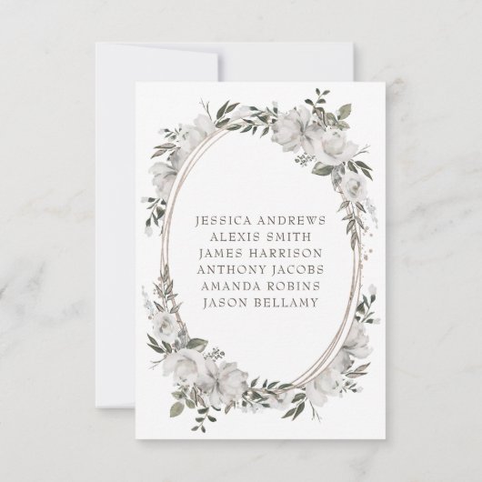 Cherish Zitten Tafel Nummers Kaart (Achterkant)