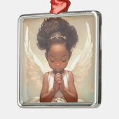 Cherished Black Angel Spirit Metalen Ornament (Links)