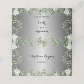 Cherished Blooms: zilveren accenten en vergulde ri Plaatskaartje (Buitenkant ongevouwen)