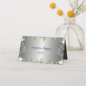 Cherished Blooms: zilveren accenten en vergulde ri Plaatskaartje (Voorkant)