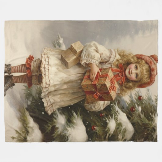 Cherished Charm Christmas Deken (Voorkant (Horizontaal))